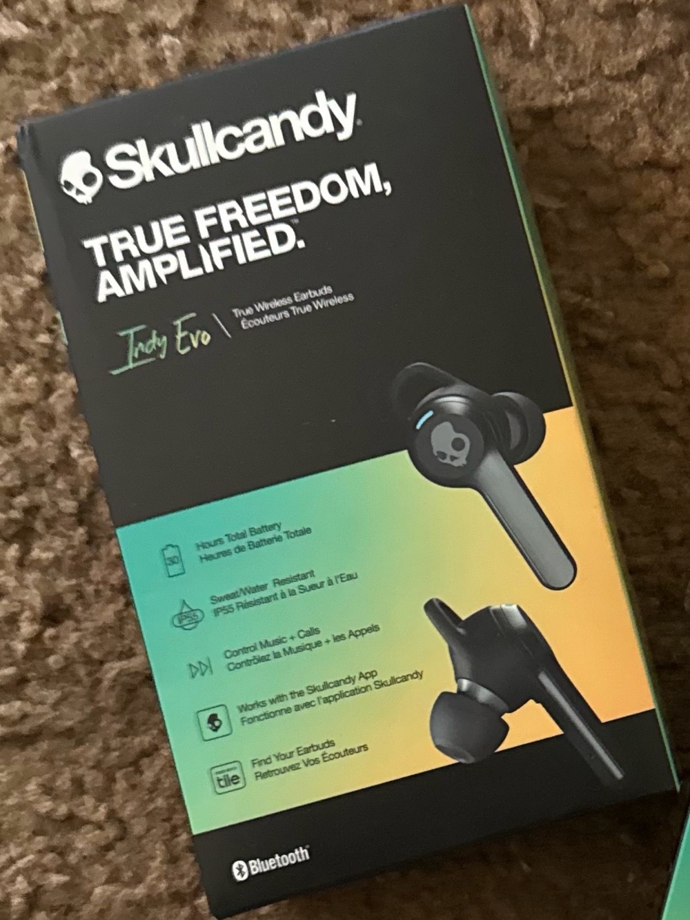 Skullcandy Indy Evo Wireless Earbuds in Black